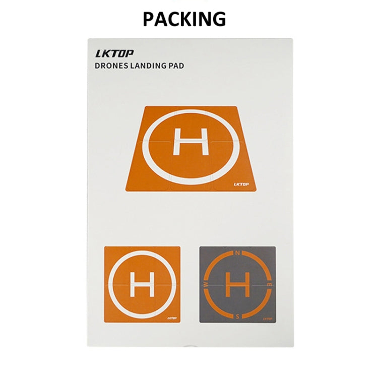 Drone Universal Landing Pad Double-sided Waterproof Foldable RC Aircraft Launch Mat, LKTOP 50cm, LKTOP 65cm