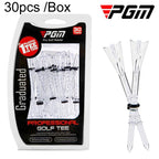 30pcs /Box PGM QT025 Golf Tee Limit Ball Studs With Adjustable Height of 83mm, White, Orange, Blue