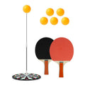 Table Tennis Training Equipment Household Childrens Sparring Coaching Base With Wood Bats, 6 Balls+1 Pole, 4 Balls+1 Pole, 4 Balls+2 Poles, 6 Balls+3 Poles