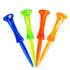 20pcs /Box PGM QT024 Golf Ball Tee Competition Ball Studs 8 Point Crown Tip Durable Anti-Hitting, Yellow, Green, Blue