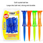 20pcs /Box PGM QT024 Golf Ball Tee Competition Ball Studs 8 Point Crown Tip Durable Anti-Hitting, Yellow, Green, Blue