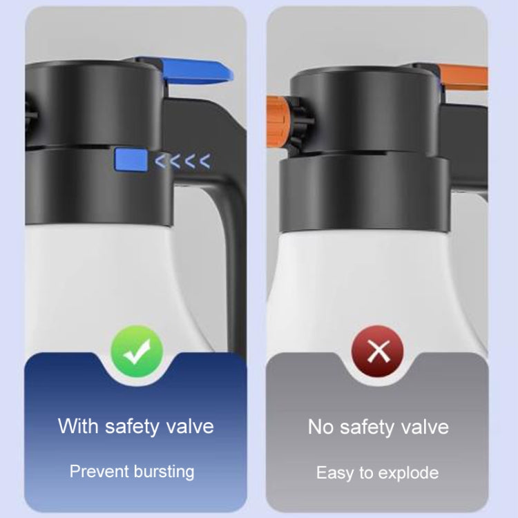 SUITU ST-6322 1.5L Car Washing Electrical Foam Sprayer Rechargeable Automobile Foam Pot