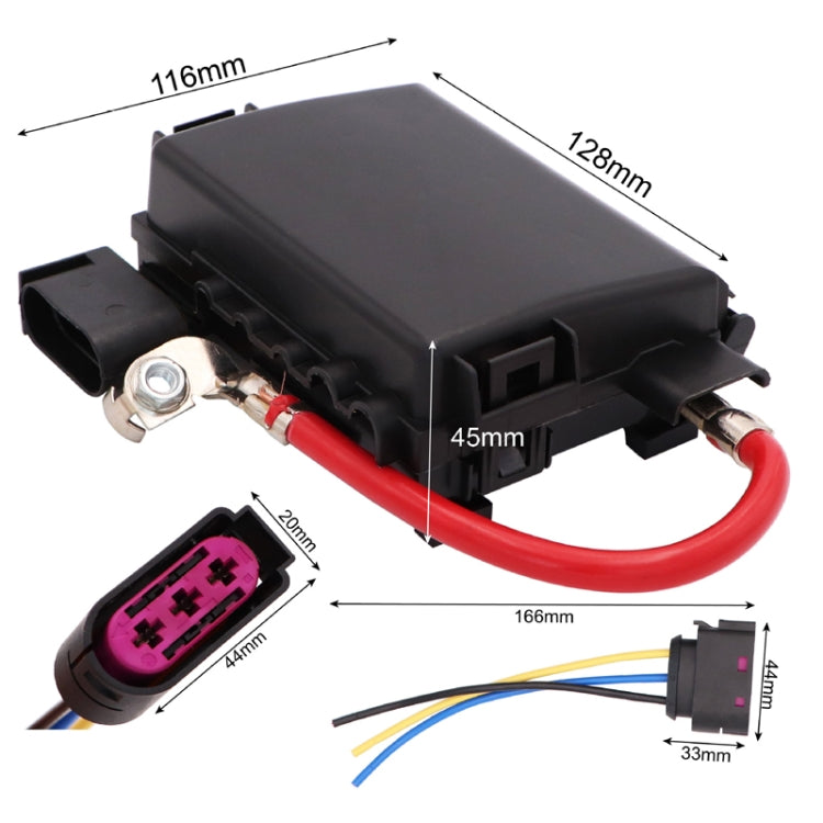 For Volkswagen BORA/Golf 4 Battery Fuse Box, 1J0937550, 1J0937550+Plug
