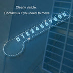 Note Temporary Parking Phone Number Plate Parking Card