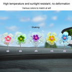 5pcs /Set Car Shaking Flower Ornament Simulated Small Flower Car Interior Decoration