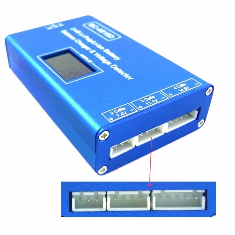 Li-Ion Battery LED Digital Display Balance Charging Case With Power Supply, US Plug, BC-4S15D