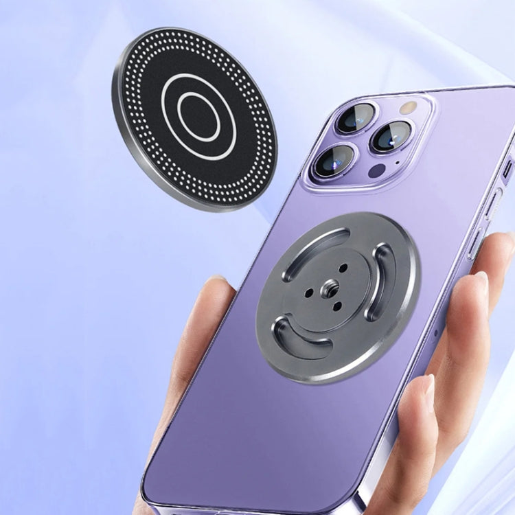Magnetic Phone Holder with 1/4 Inch Hole for Tripod Magic Arm, with 1/4 Inch Hole