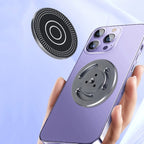 Magnetic Phone Holder with 1/4 Inch Hole for Tripod Magic Arm, with 1/4 Inch Hole