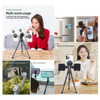 Magnetic Phone Holder with 1/4 Inch Hole for Tripod Magic Arm, with 1/4 Inch Hole