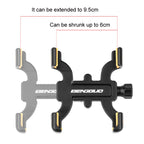 BENGGUO Bicycle Aluminum Alloy Four-claw Cycling Mobile Phone Holder, Handlebars, Stem Style, Rear View Mirror