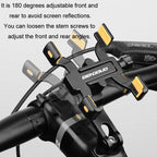 BENGGUO Bicycle Aluminum Alloy Four-claw Cycling Mobile Phone Holder, Handlebars, Stem Style, Rear View Mirror