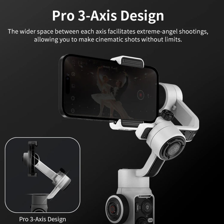 ZHIYUN Smooth 5S 3-Axis Smartphone Handheld Gimbals Stabilizer, Smooth 5S Standard White