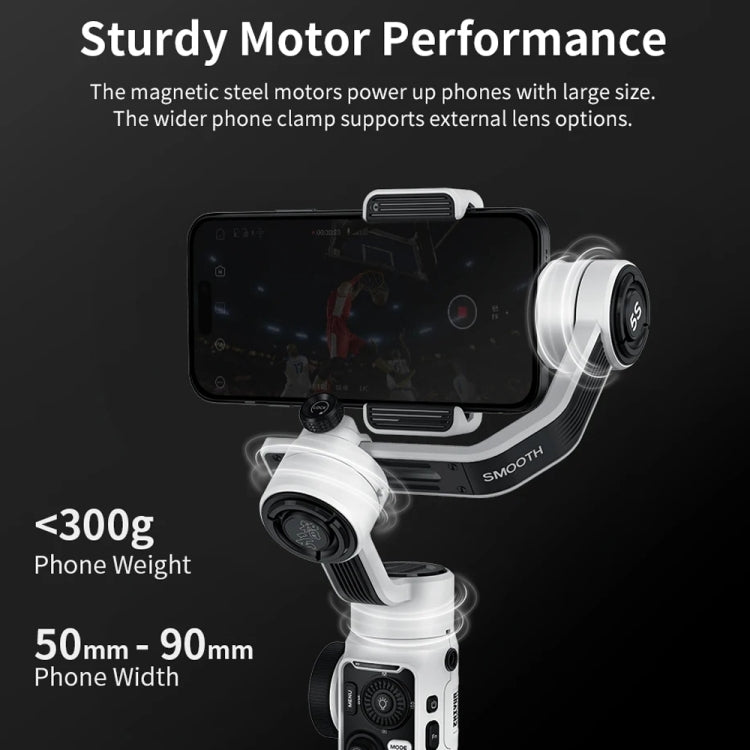 ZHIYUN Smooth 5S 3-Axis Smartphone Handheld Gimbals Stabilizer, Smooth 5S Standard Black, Smooth 5S Standard White
