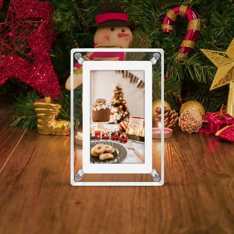 5 Inch HD Digital Photo Frame Crystal Advertising Player 1080P Motion Video Picture Display Player, 5 Inch (US Plug), 5 Inch (EU Plug), 5 Inch (UK Plug)
