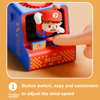 Cartoon Game Console Shape USB Charging Portable Bladeless Halter Fan