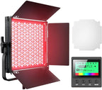 Pixel K80 RGB 45W 2600-10000K 552 LEDs Photography Fill Light Panel Lamp With LCD Display,US Plug, K80 RGB