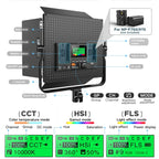 Pixel K80 RGB 45W 2600-10000K 552 LEDs Photography Fill Light Panel Lamp With LCD Display,US Plug, K80 RGB