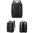 Bopai 61-123311 Large-Capacity First-Layer Cowhide Business Laptop Backpack, 61-123311