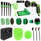 Car Cleaning Brush Polishing Waxing Car Detailing, 21pcs /Set