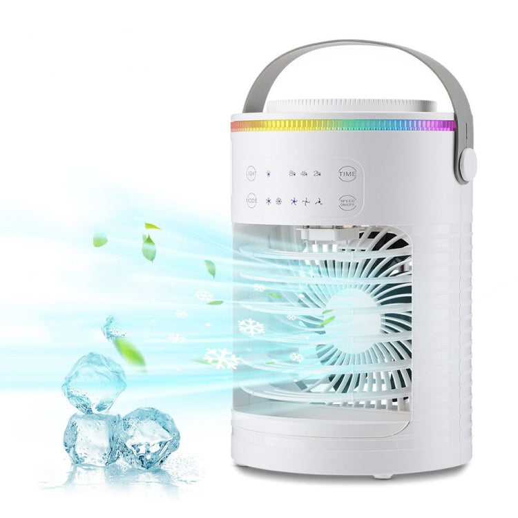 CF-516 USB Home Timed Desktop RGB Light Adjustable Spray Humidification Cooler Fan, CF-516