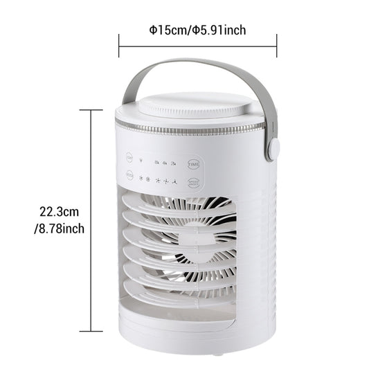 CF-516 USB Home Timed Desktop RGB Light Adjustable Spray Humidification Cooler Fan, CF-516