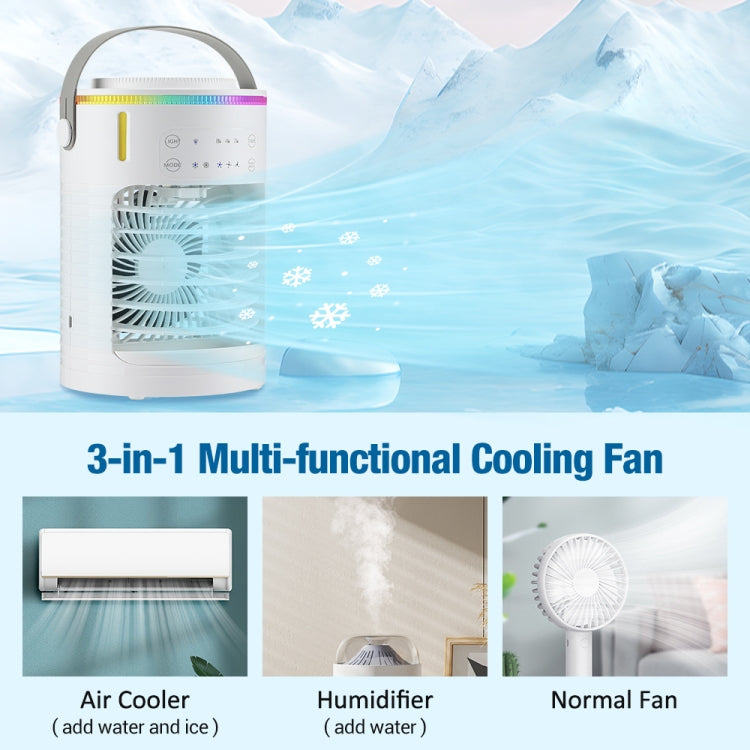 CF-516 USB Home Timed Desktop RGB Light Adjustable Spray Humidification Cooler Fan, CF-516