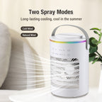 CF-516 USB Home Timed Desktop RGB Light Adjustable Spray Humidification Cooler Fan, CF-516