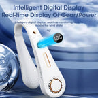 F11 Portable USB Charging Rotating Digital Display Bladeless Hanging Neck Fan