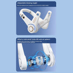 F11 Portable USB Charging Rotating Digital Display Bladeless Hanging Neck Fan