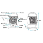 CF-009 USB Touch Spray Humidification Air Conditioning Fan Desktop Office Air Cooler, CF-009