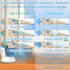 CF-009 USB Touch Spray Humidification Air Conditioning Fan Desktop Office Air Cooler, CF-009