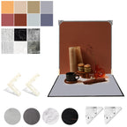 2pcs 40cm Double-Sided Background Board + 7pcs Backdrop Paper Photography Props Set, Set 1, Set 2, Set 3, Set 4