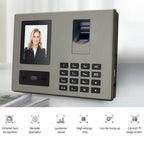 FA03 Intelligent Voice Prompt Face Recognition Fingerprint Attendance Machine, English with US Plug, English with EU Plug, English with UK Plug