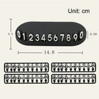 3D Temporary License Plate Removal Ornaments Anti-slip Base