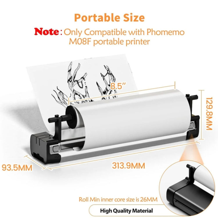 Phomemo M08F Printer Holder For, Holder For A4 Rolls Paper, Holder For Letter Rolls Paper