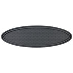 Car Center Console Ornaments Oval Anti-slip Mat, Without Diamond, With Diamond