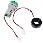 SINOTIMER ST16A Round 22mm LED Digital Signal Light 220V AC Ammeter 0-100A AC Current Indicator Light, ST16A