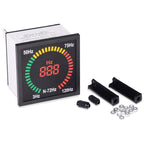 SINOTIMER N-72HZ AC Frequency Signal Indicator Square Turntable LED Digital Frequency Meter, N-72HZ