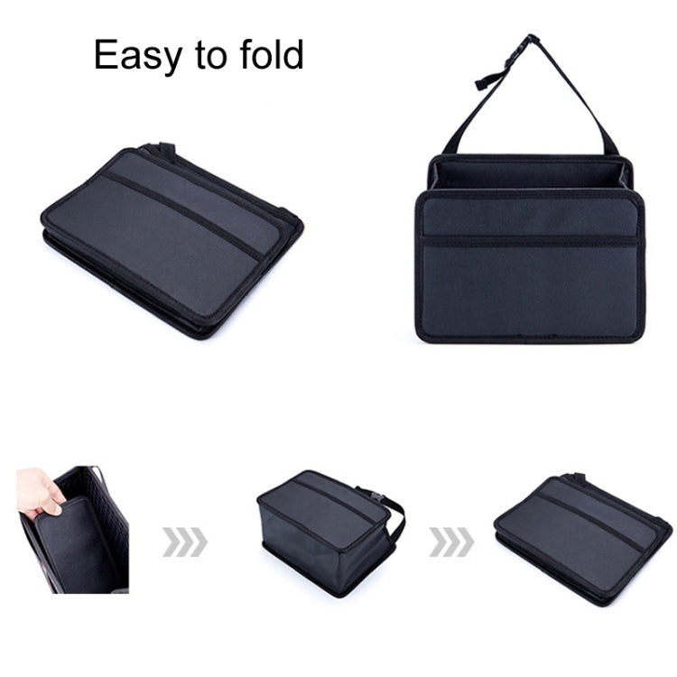 Car Hanging Garbage Bag Multifunctional Folding Storage Box, H611 Woven Pattern, H612 Crocodile Pattern, H613 Litchi Pattern, H615 Oxford Cloth