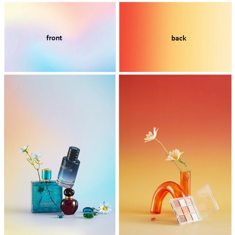 57 x 87cm Double-sided Gradient Background Paper Atmospheric Still Life Photography Props