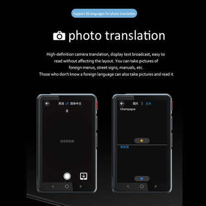 Hishell P40 Smart Translator 135 Languages Voice Intelligent Online Translation Machine Offline Multilanguage Speech Translate, P40