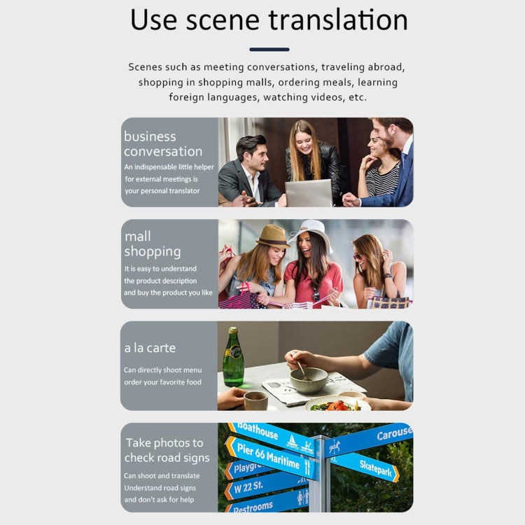 Hishell P40 Smart Translator 135 Languages Voice Intelligent Online Translation Machine Offline Multilanguage Speech Translate, P40