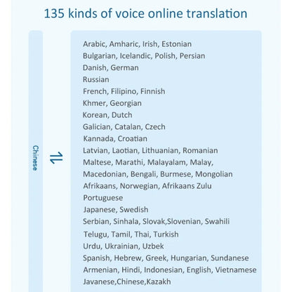 Hishell P40 Smart Translator 135 Languages Voice Intelligent Online Translation Machine Offline Multilanguage Speech Translate, P40
