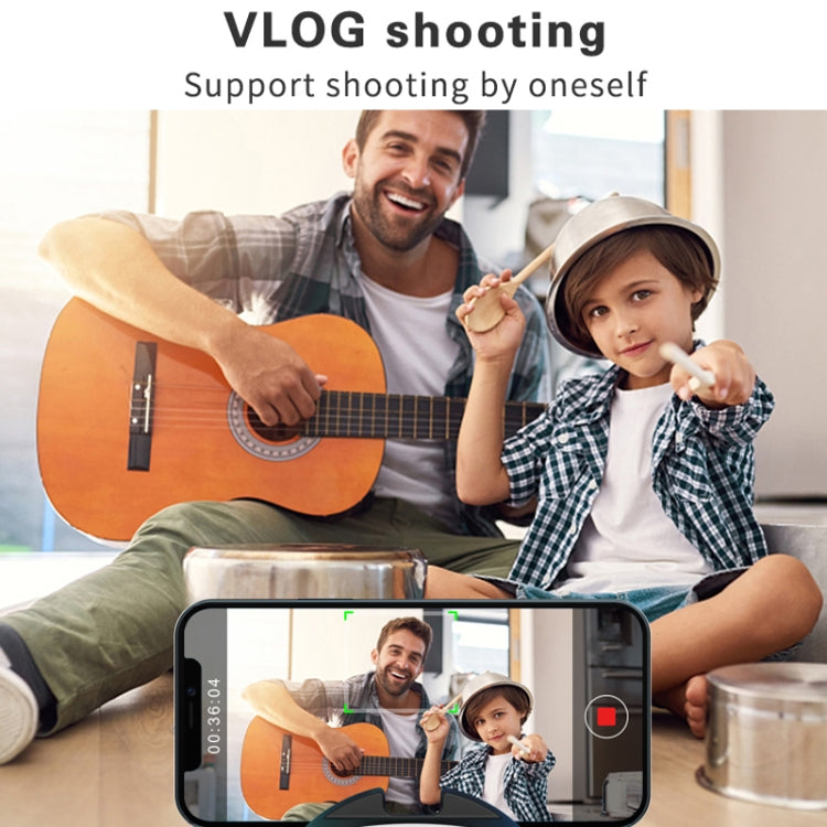 Hishell Rechargeable AI Face Intelligent Follow Shot Gimbal Cell Phone Live Streaming Video Stabilizer