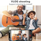 Hishell Rechargeable AI Face Intelligent Follow Shot Gimbal Cell Phone Live Streaming Video Stabilizer