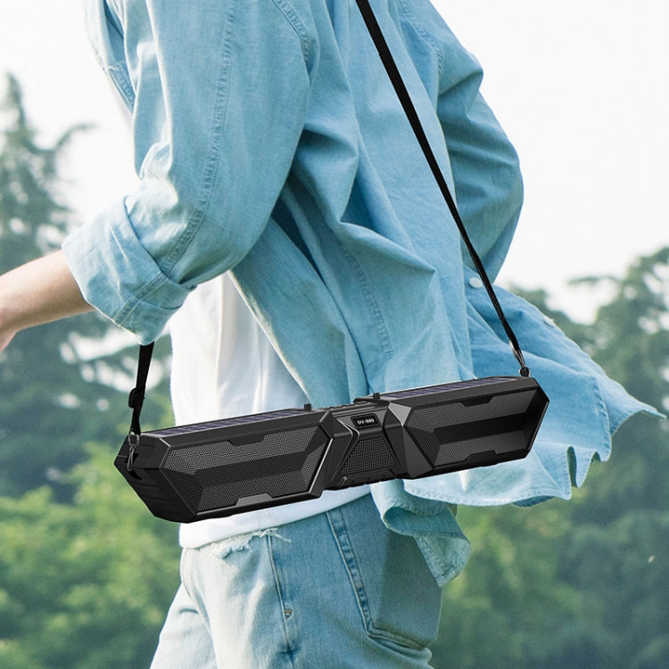 DV-880 Dual Solar Wireless Bluetooth Speaker Outdoor Long Radio