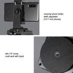 ZIFON YT-1000 Electric Gimbal 360 Degree Panoramic Remote Control Mobile Phone Shooting Dual Axis DSLR Camera Live Stabilizer, YT-1000
