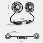 Car Double-head Hose Seat Fan with Light, F310