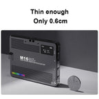 Rechargeable Pocket Light Mini Photography Light LED Outdoor Shooting Supplementary Light, Desiontal M15 3 Color Temperature, Desiontal M16 RGB