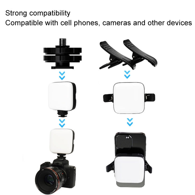 Desiontal V90 Mobile Phone Live Beauty Fill Light LED Pocket Light USB Charging Tofu Lamp, V90